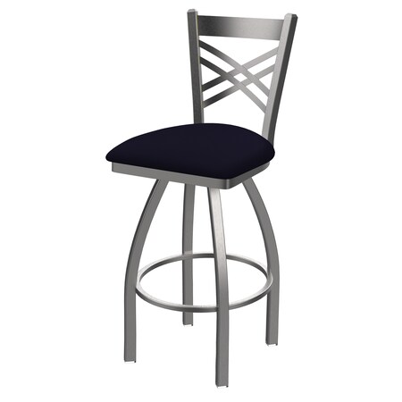 Holland Bar Stool Co 30" Swivel Bar Stool, SS Finish, Canter Twilight Seat 82030SS002